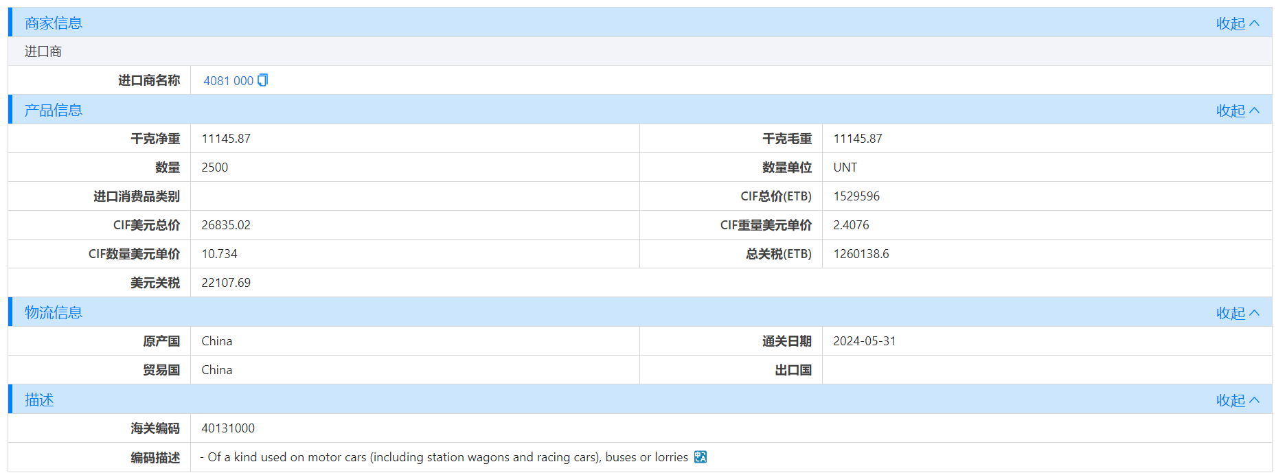 埃塞俄比亚海关数据,海关数据,evo真人视讯海关数据